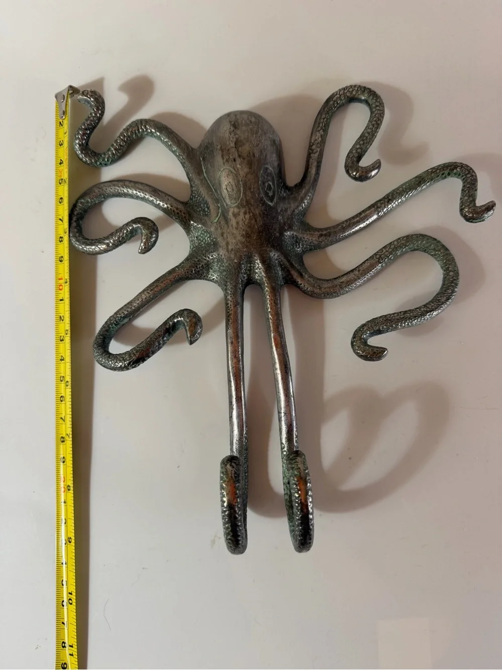 Original Anthropologie Octopus Wall Hook in heavy metal made in India from 2012